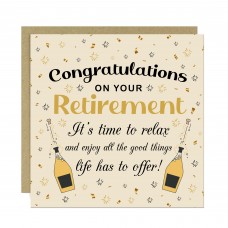 Retirement Card With Kraft Envelope Happy Retirement Card