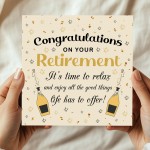 Retirement Card With Kraft Envelope Happy Retirement Card