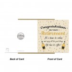 Retirement Card With Kraft Envelope Happy Retirement Card