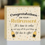 Retirement Card With Kraft Envelope Happy Retirement Card