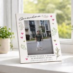 Grandma Gifts For Birthday Photo Frame For Grandma From Grandson