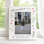 Grandma Gifts For Birthday Photo Frame For Grandma From Grandson