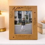 Gift For Nan Personalised Nan Photo Frame Thank You Gift Gift For Nan Personalised Nan Photo Frame Thank You Gift