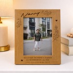 Gift For Nanny Personalised Nanny Photo Frame Thank You Gift