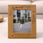 Gift For Nanny Personalised Nanny Photo Frame Thank You Gift