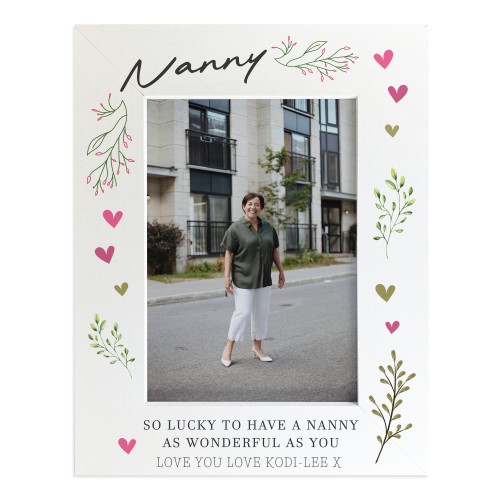 Personalised Nanny Gifts Photo Frame For Nanny From Grandson