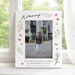 Personalised Nanny Gifts Photo Frame For Nanny From Grandson