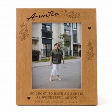 Gift For Auntie Personalised Auntie Photo Frame Thank You Gift