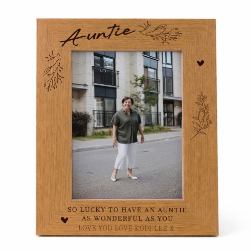 Gift For Auntie Personalised Auntie Photo Frame Thank You Gift