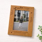 Gift For Auntie Personalised Auntie Photo Frame Thank You Gift