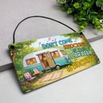 Funny Caravan Sign Dont Come Knocking If Caravan Is Rocking