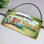 Funny Caravan Rules Sign Plaque Campervan Caravan Decor Gift