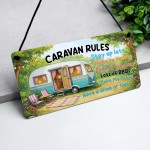 Funny Caravan Rules Sign Plaque Campervan Caravan Decor Gift