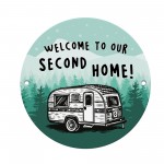 Caravan Sign Hanging Acrylic Wall Door Sign Second Home Sign