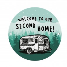 Caravan Sign Hanging Acrylic Wall Door Sign Second Home Sign