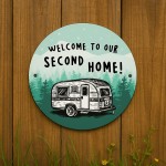 Caravan Sign Hanging Acrylic Wall Door Sign Second Home Sign