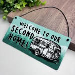 Novelty Caravan Sign Welcome To Our Second Home Plaque Caravan Novelty Caravan Sign Welcome To Our Second Home Plaque Caravan