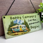 Happy Campers Caravan Sign Let The Adventure Begin Plaque Camper