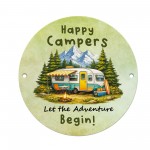 Funny Caravan Sign Let The Adventure Begin Hanging Wall Sign