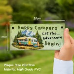 Happy Campers Sign For Caravan Let The Adventure Begin Humorous 