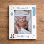 1st Birthday Gift For Baby Boy Son Grandson Nephew 7x5 Frame