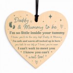 Mummy To Be Gift Daddy To Be Gift Wooden Heart Baby Shower