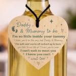 Mummy To Be Gift Daddy To Be Gift Wooden Heart Baby Shower