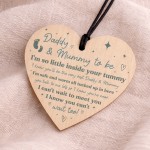 Mummy To Be Gift Daddy To Be Gift Wooden Heart Baby Shower