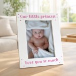 Baby Girl Photo Frame Our Little Princess Nursery Photo Frame