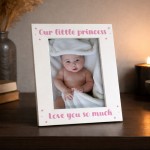 Baby Girl Photo Frame Our Little Princess Nursery Photo Frame
