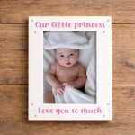 Baby Girl Photo Frame Our Little Princess Nursery Photo Frame