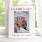 Baby Girl Photo Frame Our Little Princess Nursery Photo Frame