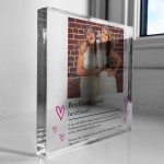 Best Friend Birthday Gift Personalised Photo Acrylic Block