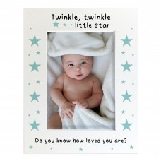Baby Photo Frame Twinkle Twinkle Little Star Quote Nursery Frame
