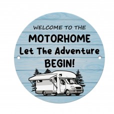 Welcome To The Motorhome Sign Hanging Acrylic Sign
