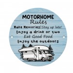 Motorhome Rules Sign Hanging Acrylic Wall Sign Caravan Sign Motorhome Rules Sign Hanging Acrylic Wall Sign Caravan Sign