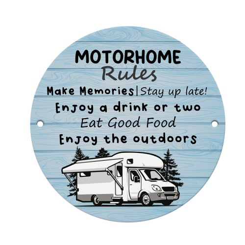 Motorhome Rules Sign Hanging Acrylic Wall Sign Caravan Sign Motorhome Rules Sign Hanging Acrylic Wall Sign Caravan Sign