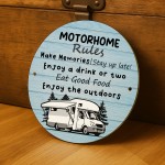 Motorhome Rules Sign Hanging Acrylic Wall Sign Caravan Sign Motorhome Rules Sign Hanging Acrylic Wall Sign Caravan Sign