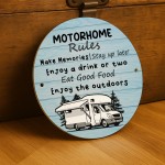 Motorhome Rules Sign Hanging Acrylic Wall Sign Caravan Sign Motorhome Rules Sign Hanging Acrylic Wall Sign Caravan Sign