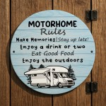 Motorhome Rules Sign Hanging Acrylic Wall Sign Caravan Sign Motorhome Rules Sign Hanging Acrylic Wall Sign Caravan Sign