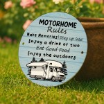 Motorhome Rules Sign Hanging Acrylic Wall Sign Caravan Sign Motorhome Rules Sign Hanging Acrylic Wall Sign Caravan Sign