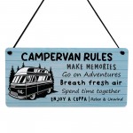 Campervan Rules Hanging Sign Camper Van Accessories Home Decor