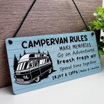 Campervan Rules Hanging Sign Camper Van Accessories Home Decor