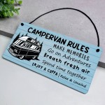 Campervan Rules Hanging Sign Camper Van Accessories Home Decor