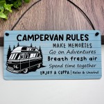 Campervan Rules Hanging Sign Camper Van Accessories Home Decor