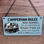 Campervan Rules Hanging Sign Camper Van Accessories Home Decor