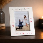 Gift For Engagement Engaged Photo Frame Congratulations Gift