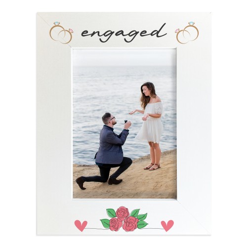 Engaged Photo Frame Gift For Engagement Congratulations Gift