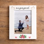 Engaged Photo Frame Gift For Engagement Congratulations Gift