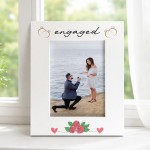 Engaged Photo Frame Gift For Engagement Congratulations Gift